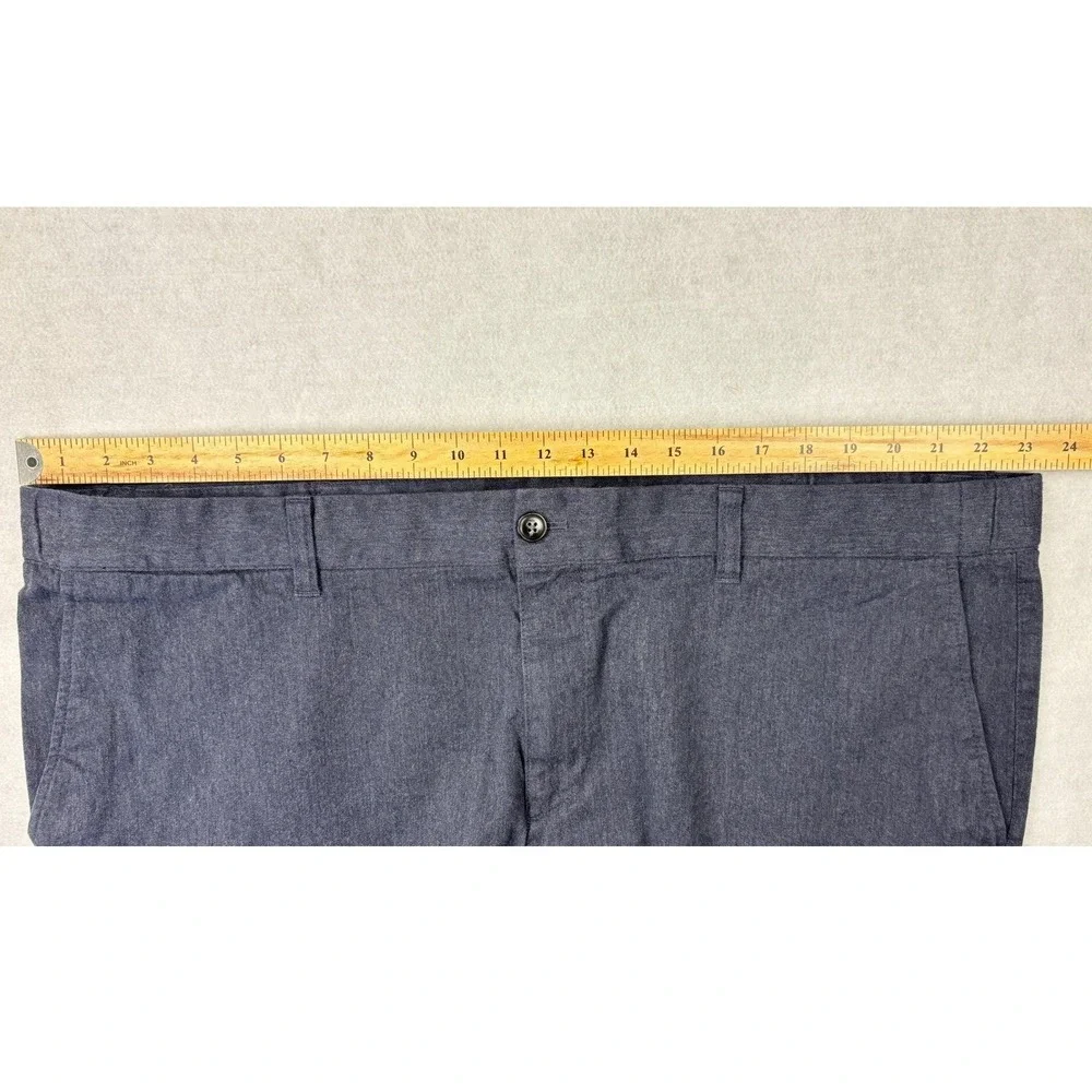 Hawker Rye Mens Heather Blue Chino‎ Shorts Size 44x11 Stretch Cotton MGW20468